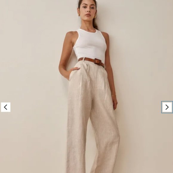 Reformation Pants - Reformation Vesta Pant Petites in Oatmeal (NWT)